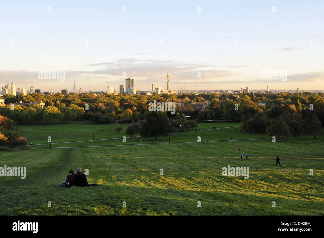 Eine Ansicht der Londoner Primrose Hill, UK Stockfoto