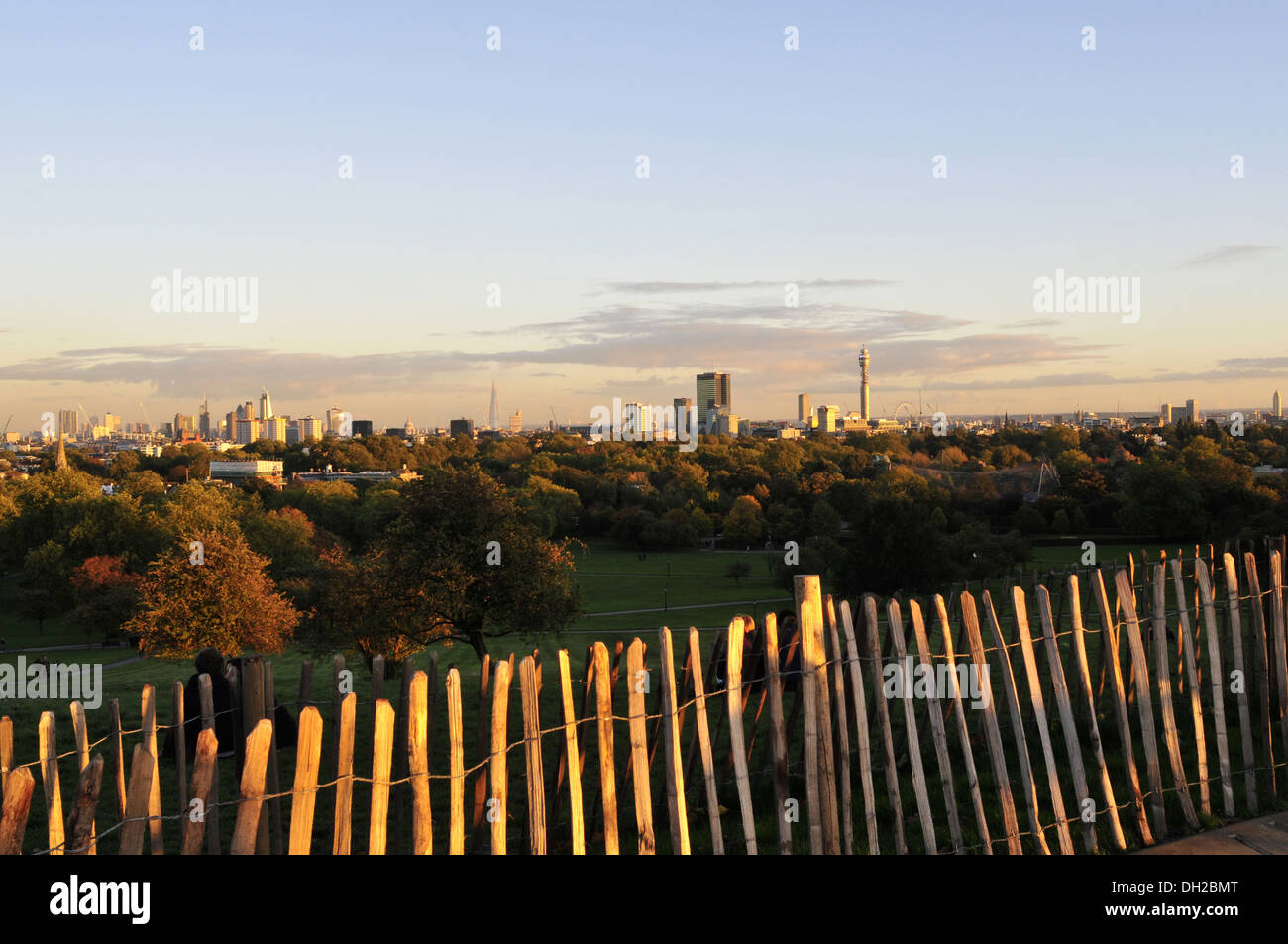 Eine Ansicht der Londoner Primrose Hill, UK Stockfoto