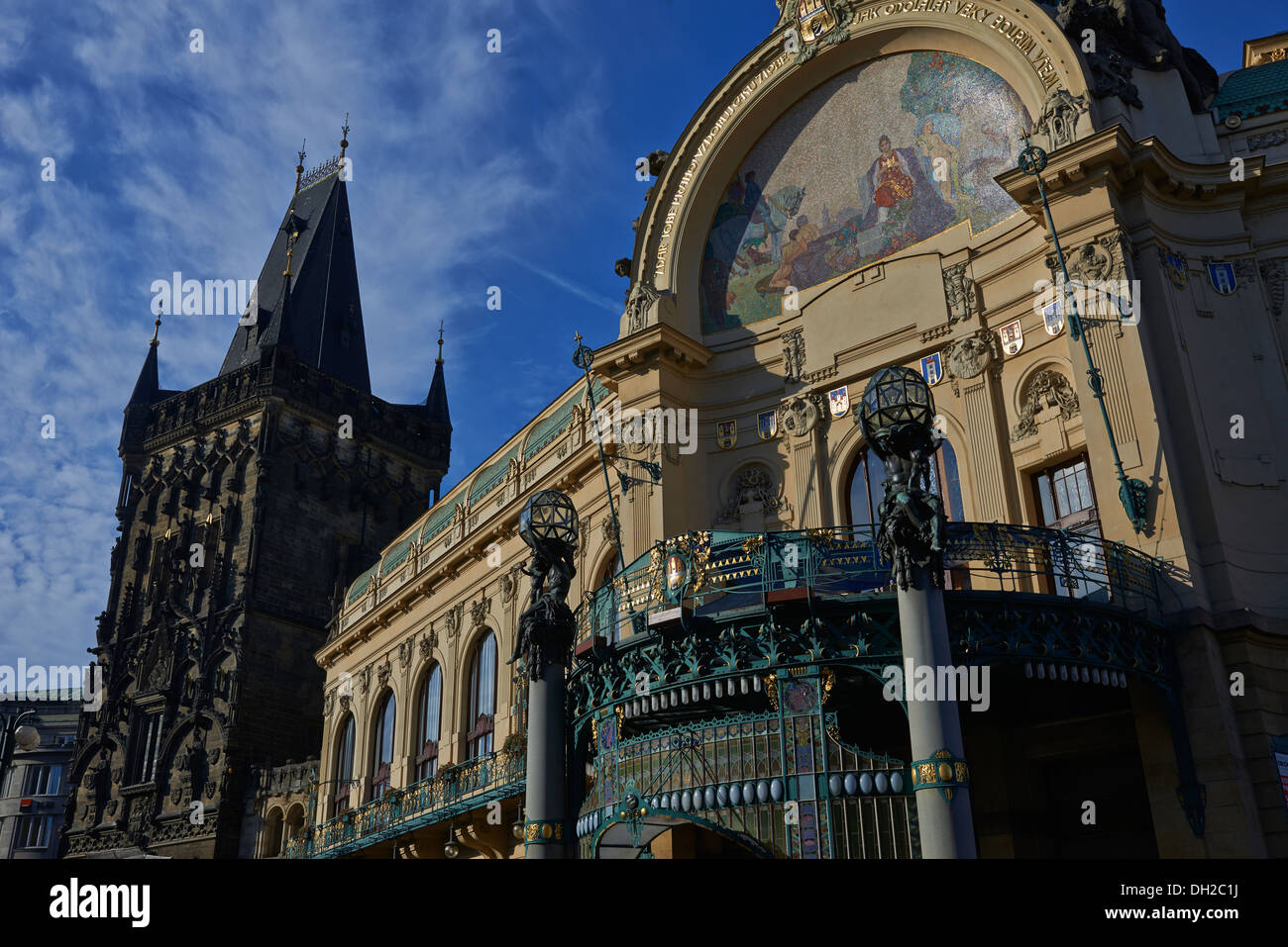 Obecni Dum, Prikopy, Altstadt (UNESCO), Prag Tschechische Republik Stockfoto