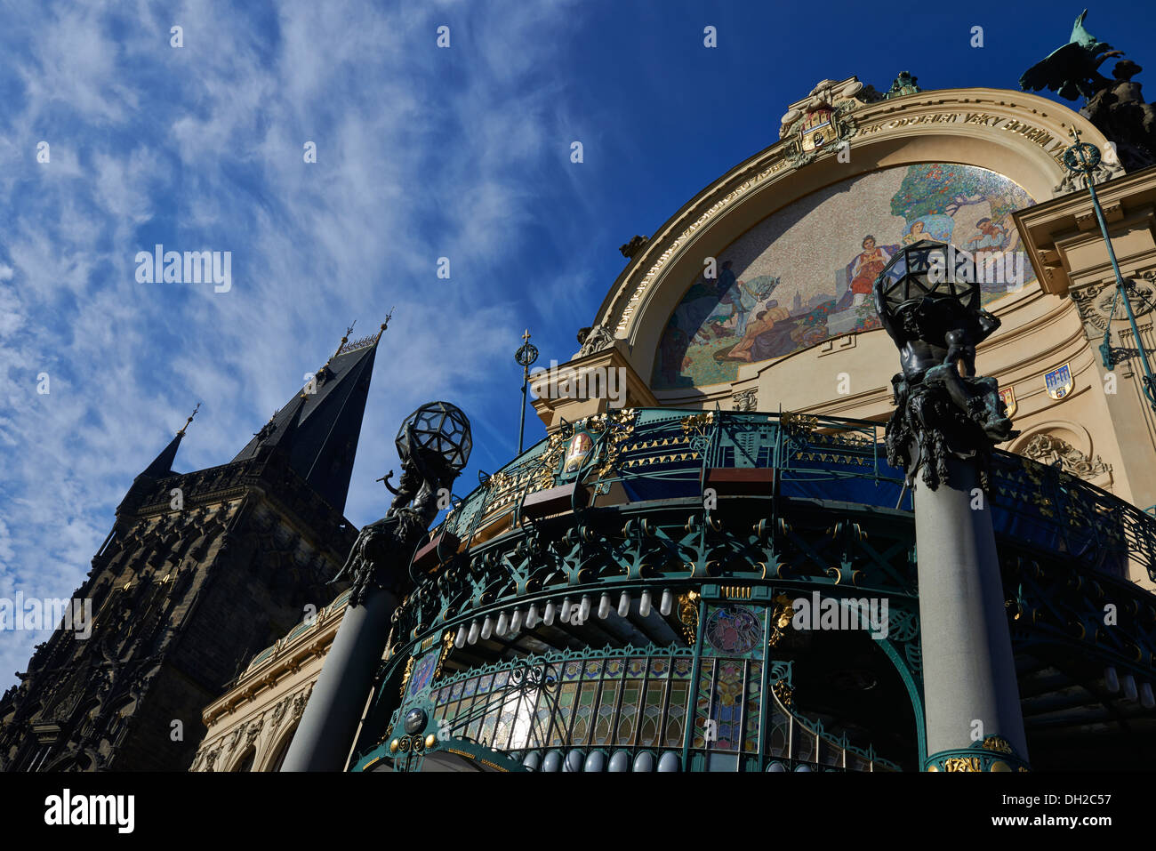 Obecni Dum, Prikopy, Altstadt (UNESCO), Prag Tschechische Republik Stockfoto