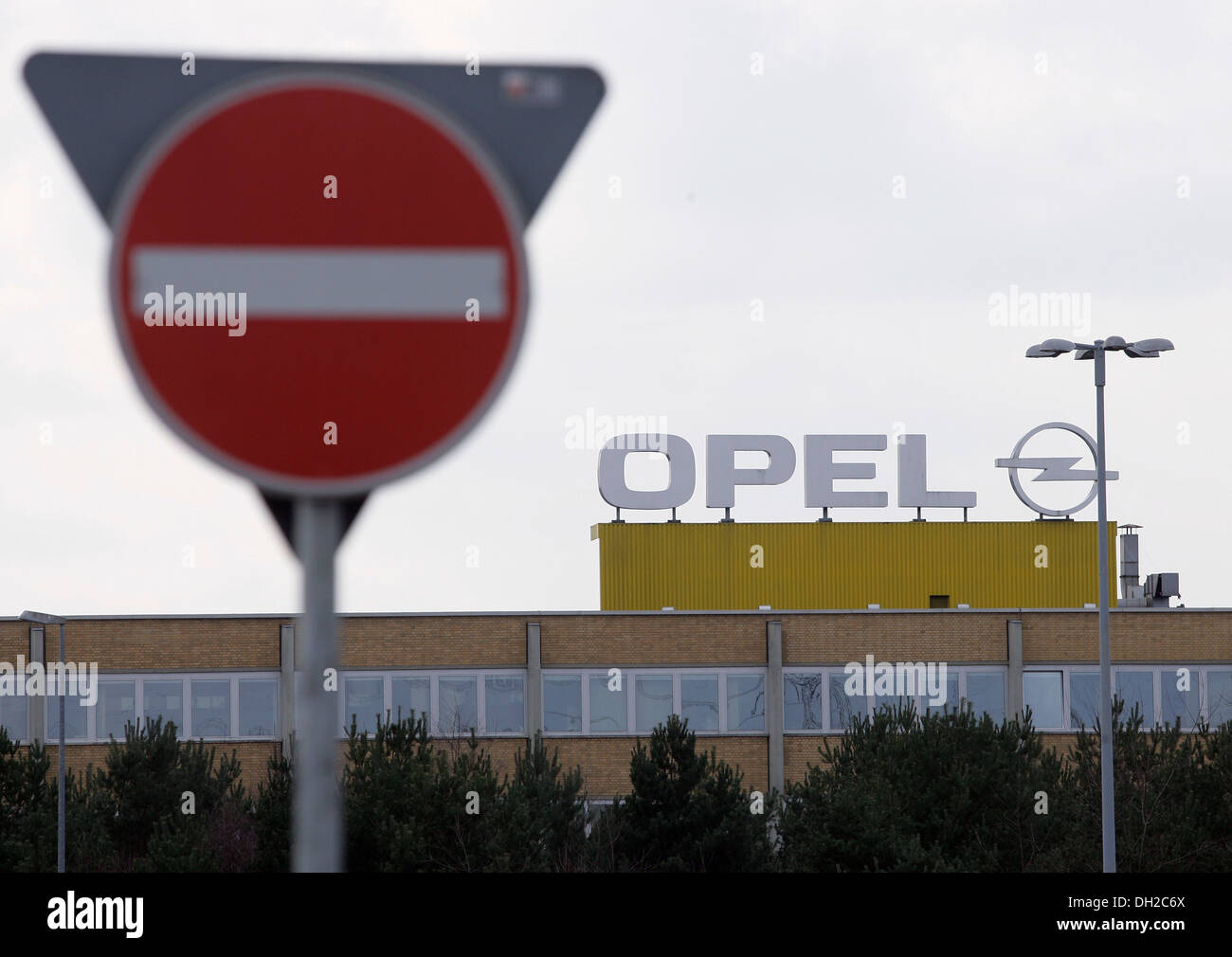 Werksgelände der Automobilhersteller Opel in Kaiserslautern, Rheinland-Pfalz Stockfoto