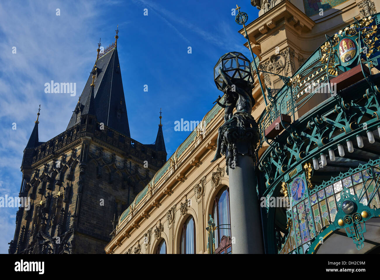 Obecni Dum, Prikopy, Altstadt (UNESCO), Prag Tschechische Republik Stockfoto