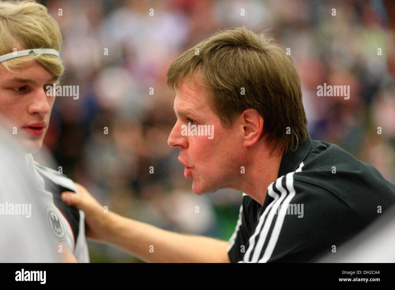 Der Trainer der deutschen Handball Junioren Bundesliga, Martin Heuberger, Mülheim-Kärlich, Rheinland-Pfalz Stockfoto