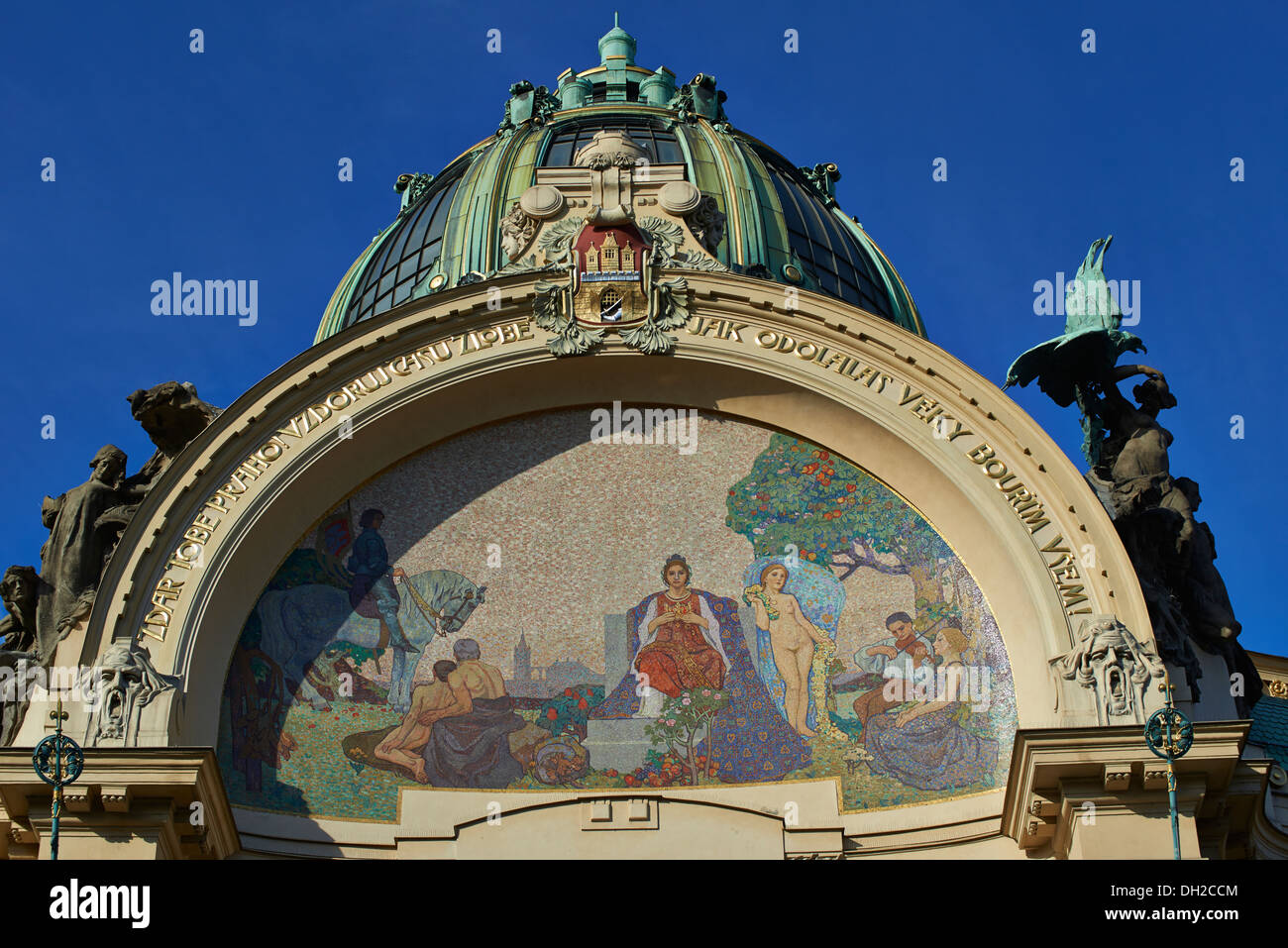 Obecni Dum, Prikopy, Altstadt (UNESCO), Prag Tschechische Republik Stockfoto