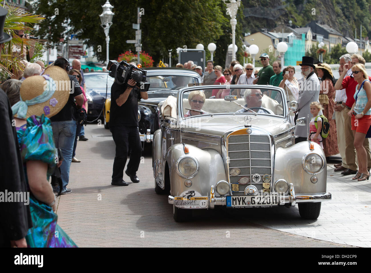 Daimler Benz 220 Cabriolet A, Oldtimer Rallye ADAC Mittelrhein Classic 2012, Bad Ems, Rheinland-Pfalz Stockfoto