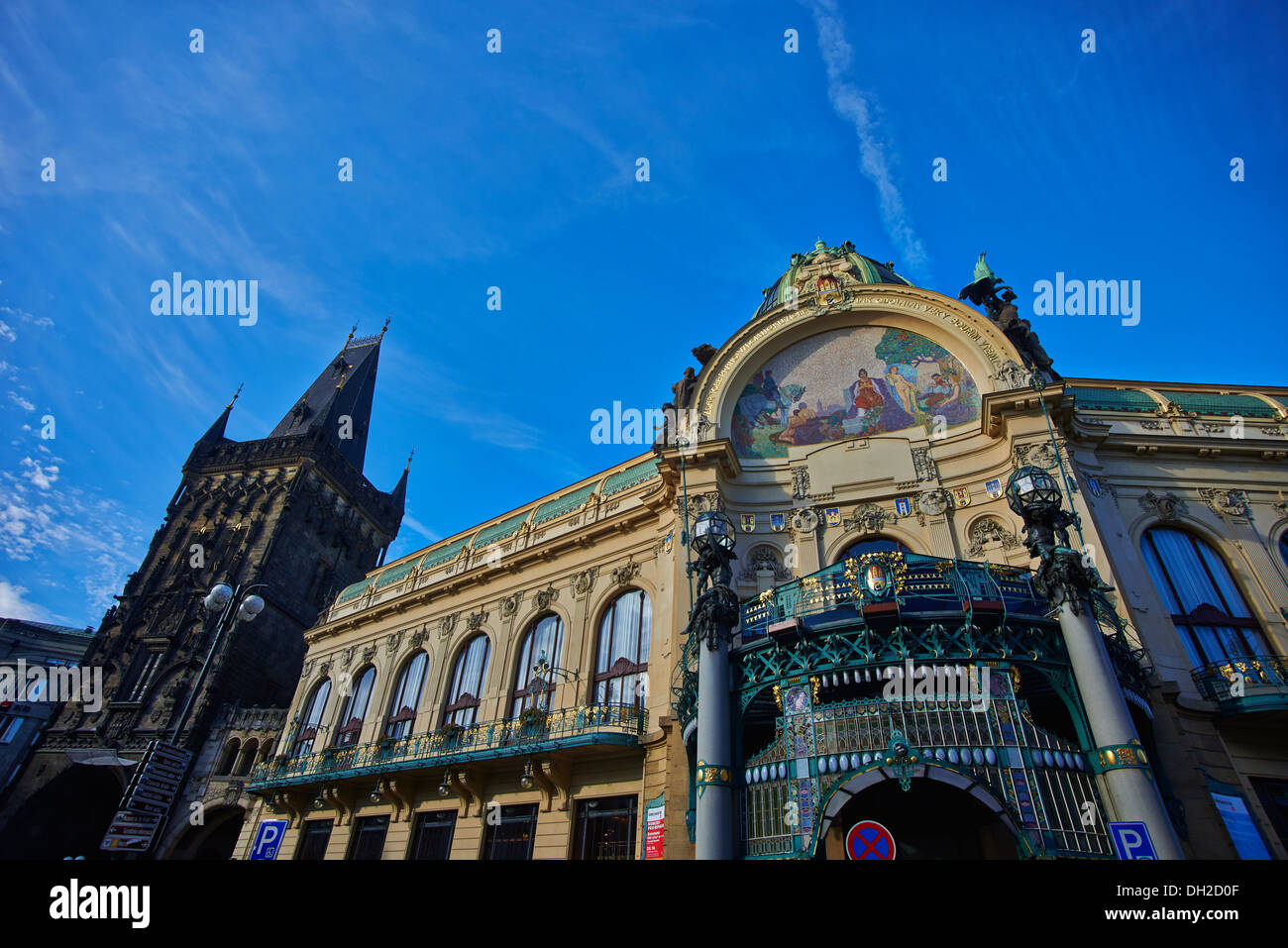 Obecni Dum, Prikopy, Altstadt (UNESCO), Prag Tschechische Republik Stockfoto