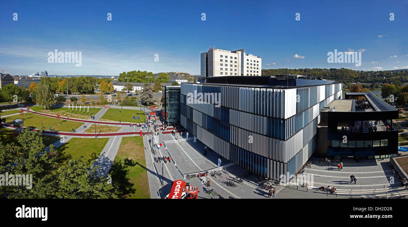 Rhein-Mosel-Halle bauen, Koblenz, Rheinland-Pfalz Stockfoto