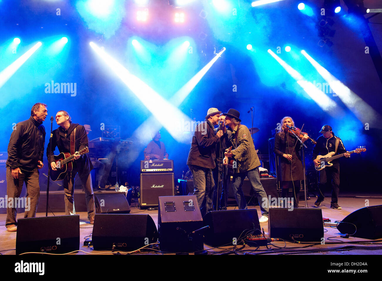 Abschlusskonzert der BAP-Tour, Loreley open air Bühne, St. Goarshausen, Rheinland-Pfalz Stockfoto