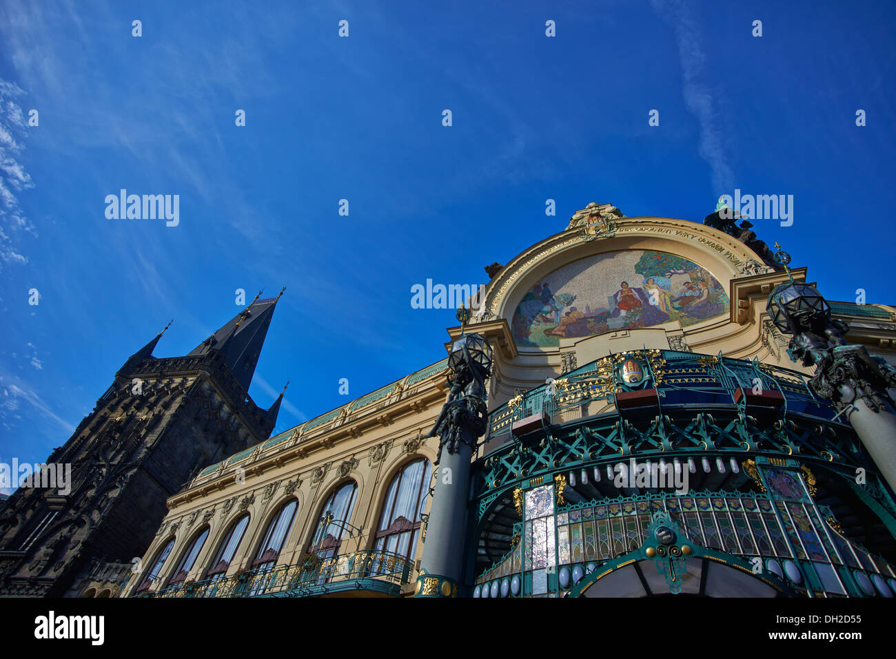 Obecni Dum, Prikopy, Altstadt (UNESCO), Prag Tschechische Republik Stockfoto