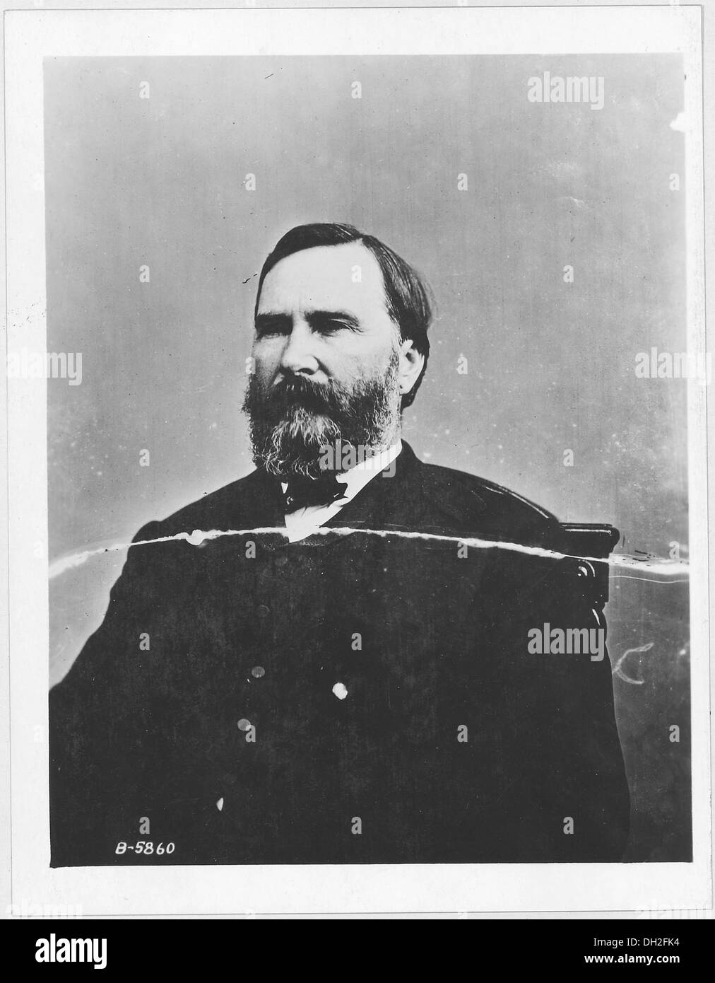General James Longstreet, ein Offizier der Konföderierten Armee während des Amerikanischen Bürgerkriegs, bekannt für seine Führung und Rolle in Schlüsselschlachten. Stockfoto
