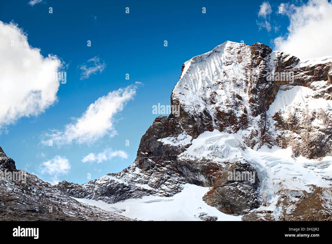 NEV Churup Gipfel, Huascaran National Park in den Anden Südamerikas. Stockfoto