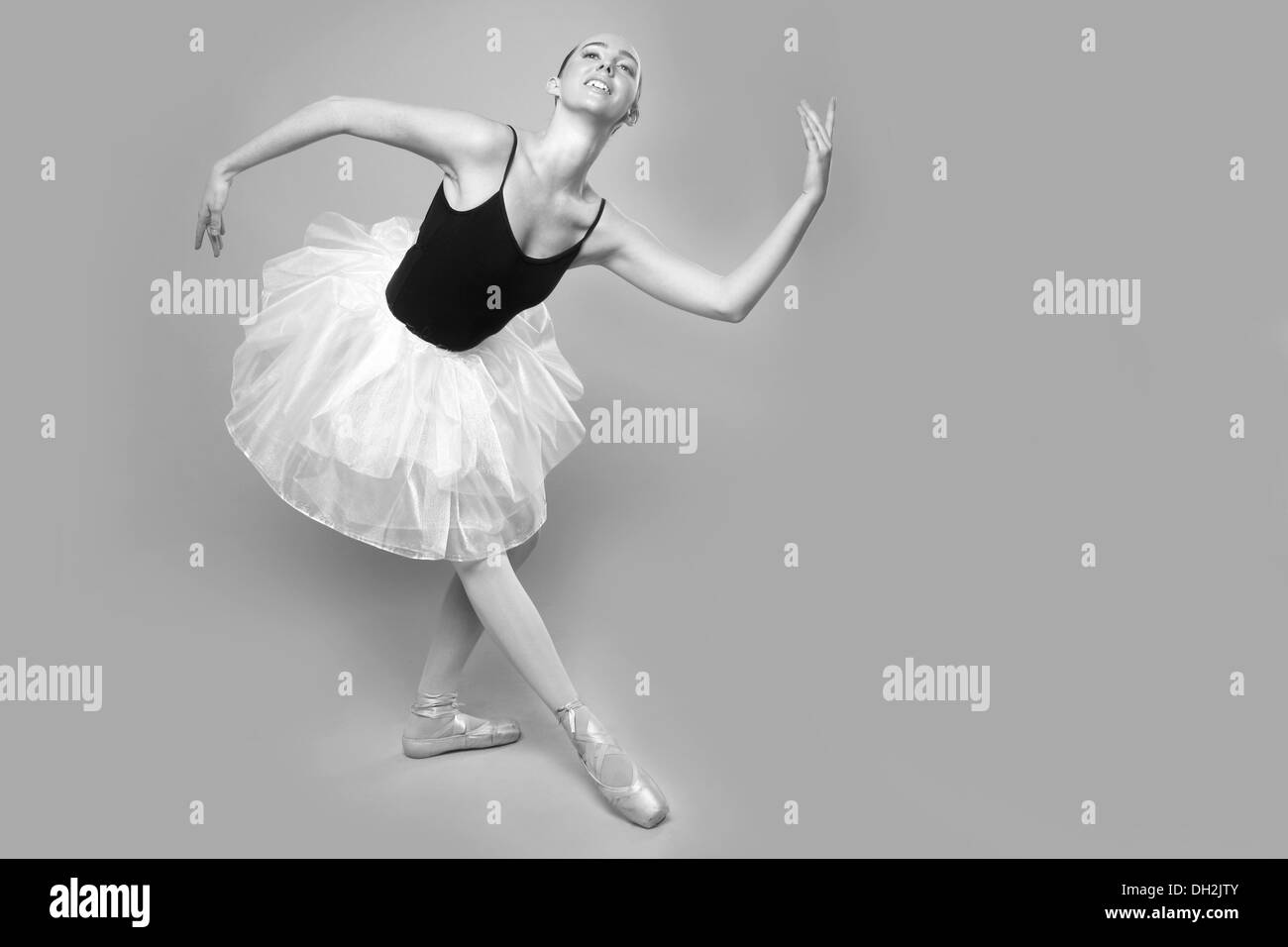 Porträt einer schönen Ballett-Tänzerin Stockfoto
