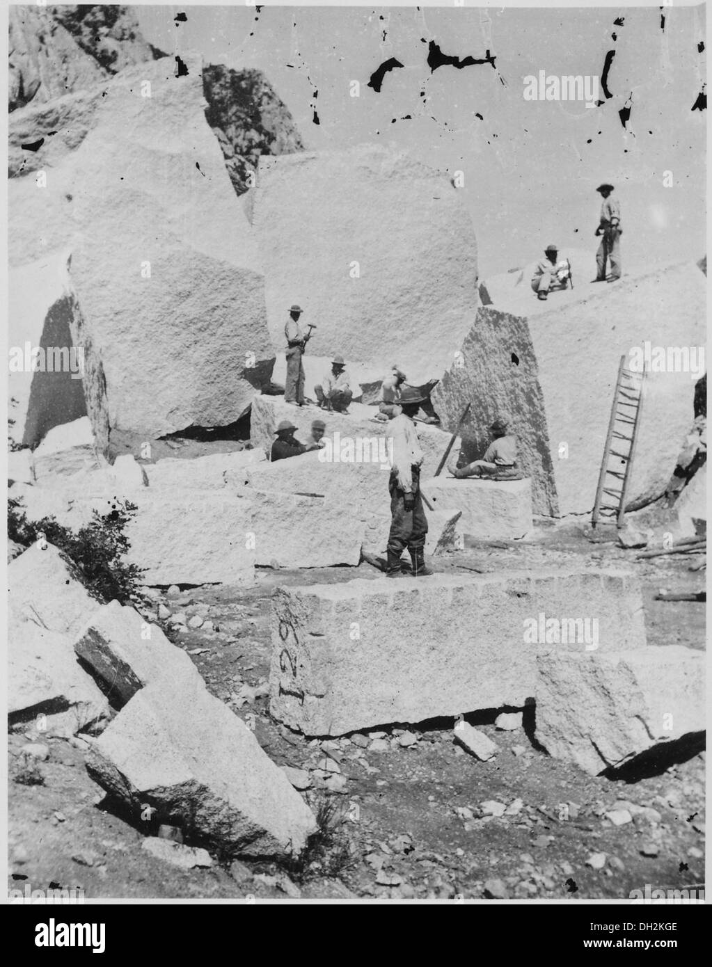 Steinbruch Granit für die Tempel der Mormonen. Utah, 1872-517451 Stockfoto