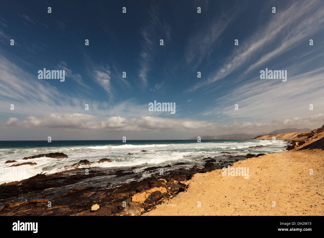 felsige Ufer Gran Canaria Stockfoto