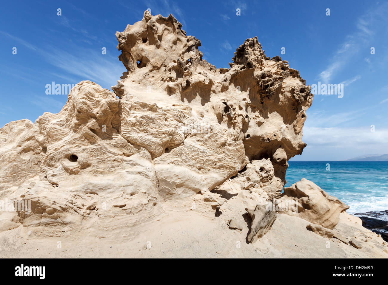 Erosion der Sandsteinfelsen Stockfoto