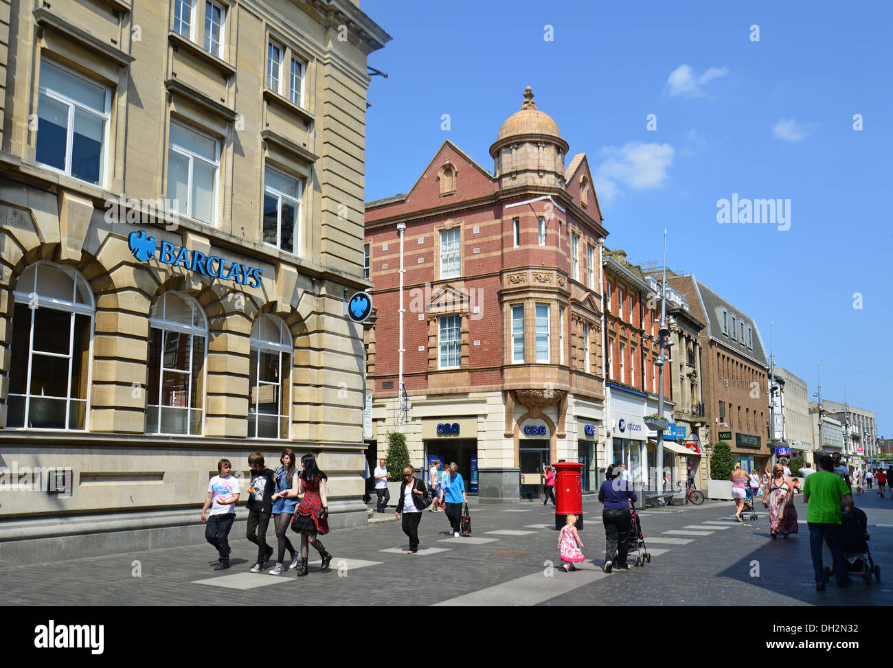 Victoria Street, Grimsby, Lincolnshire, England, Vereinigtes Königreich Stockfoto