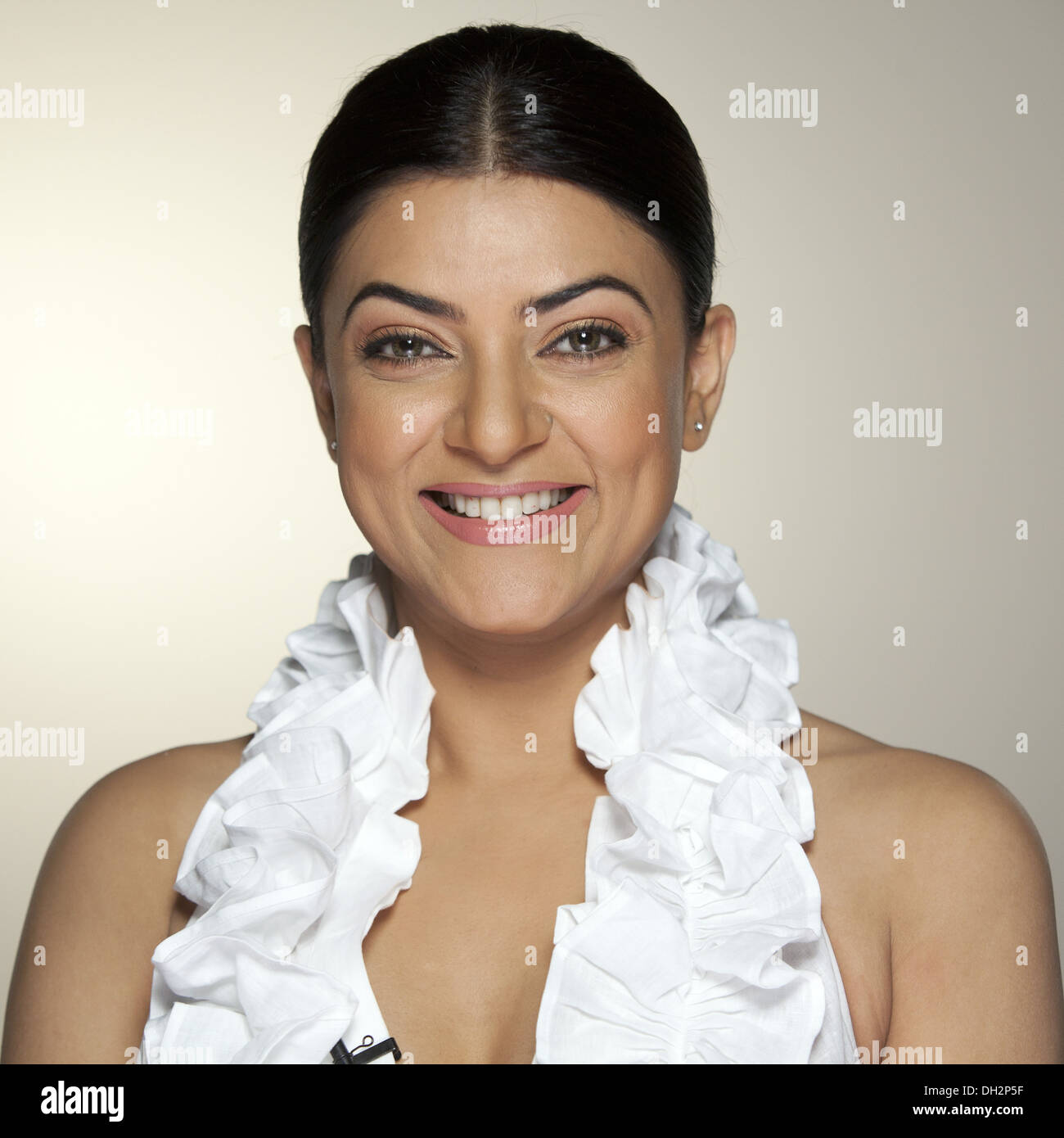 Sushmita Sen eine indische Schauspielerin, Model und Beauty Queen. Sie gewann die Femina Fräulein Indien Contest 1994 und gekrönt wurde Miss Universe 1994. Stockfoto