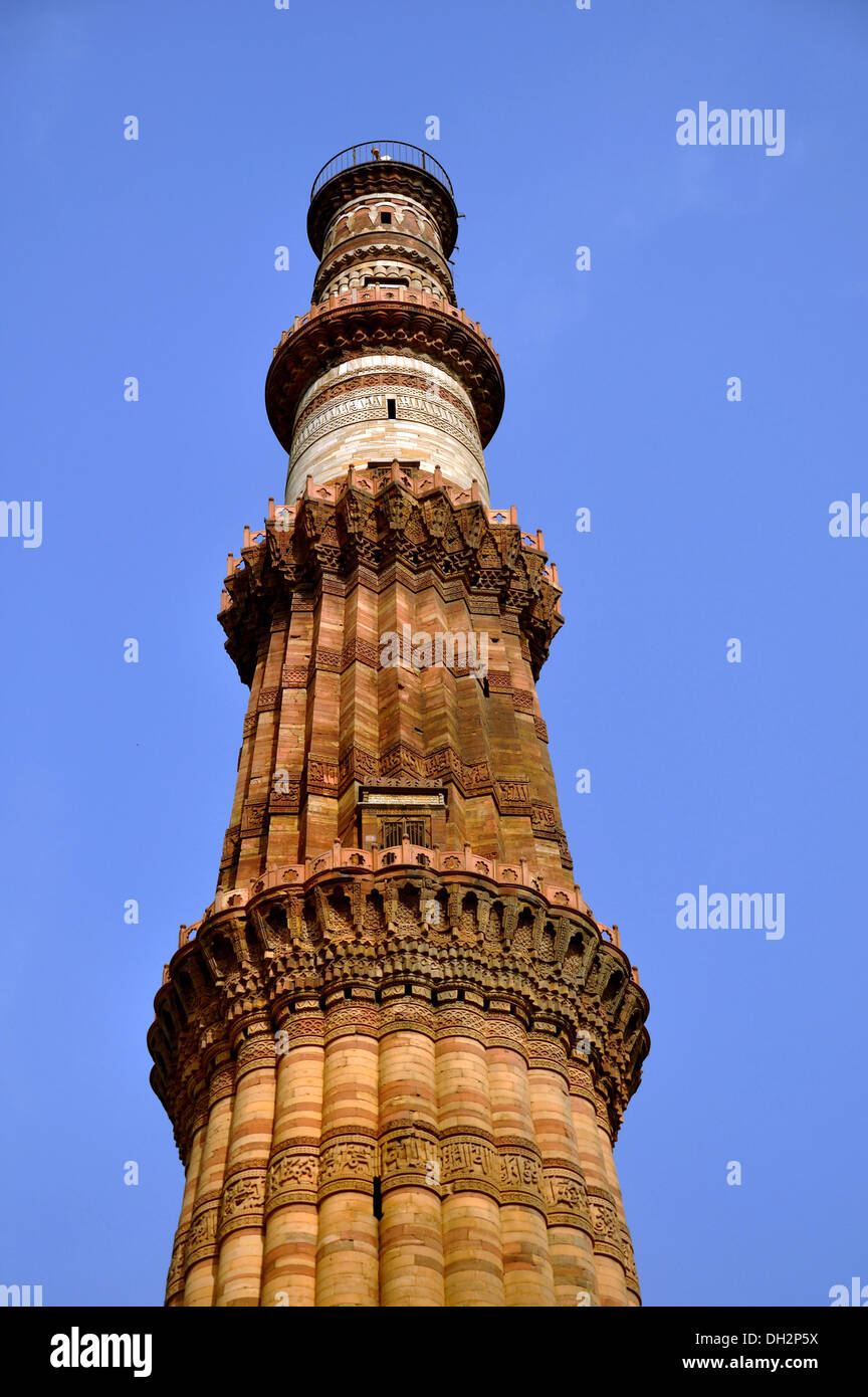 Qutub minar New Delhi-Indien Stockfoto