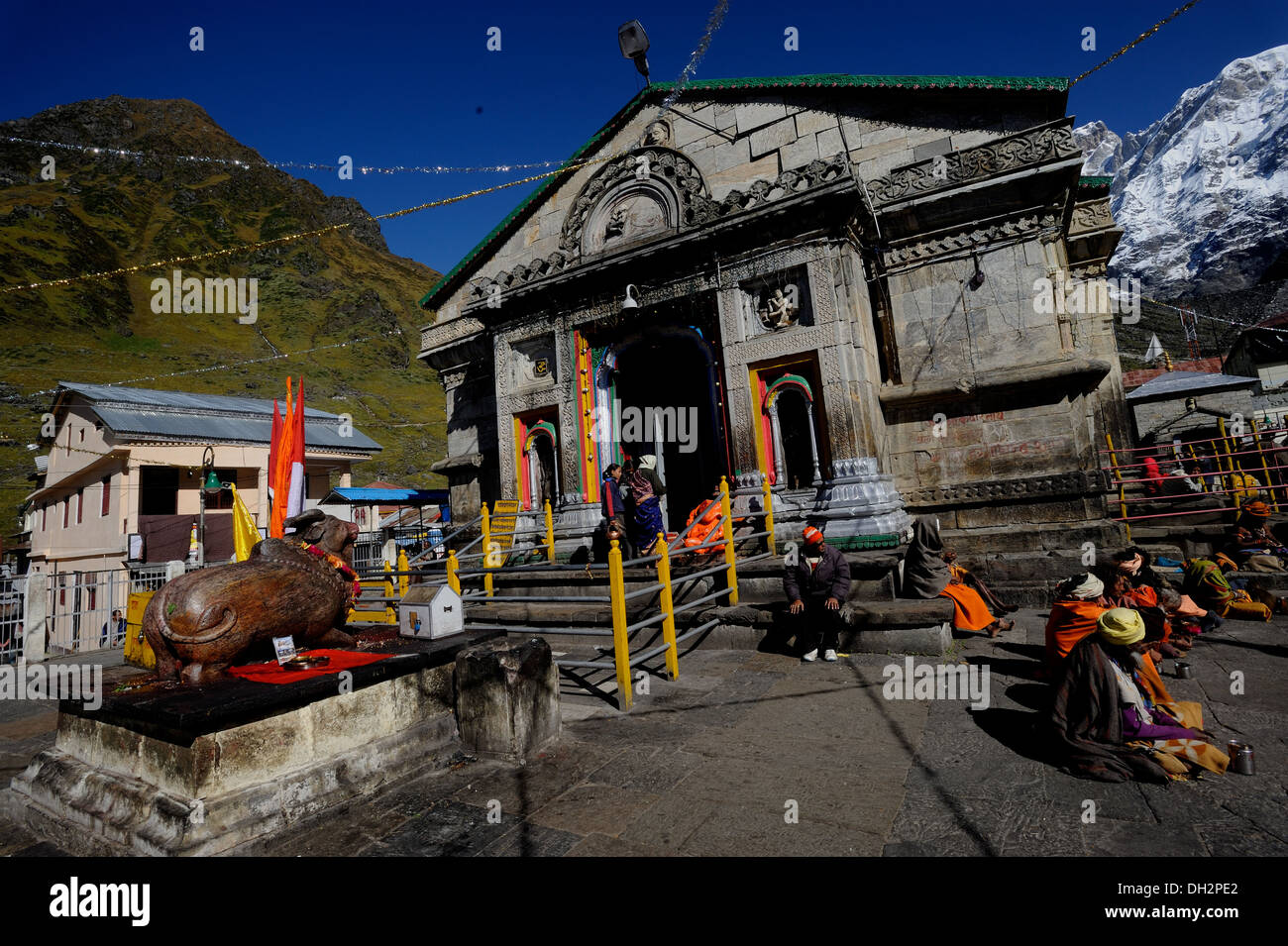 Kedarnath Tempel in Garhwal Uttarakhand Indien Asien Stockfoto
