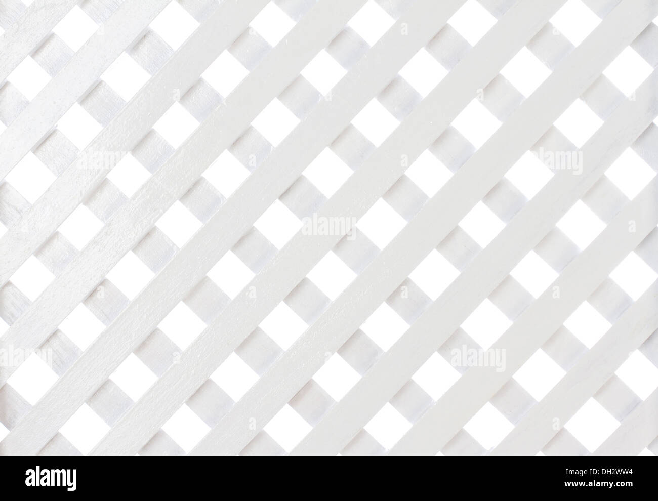 Weißen hölzernen Gitter für Hintergrund Stockfoto