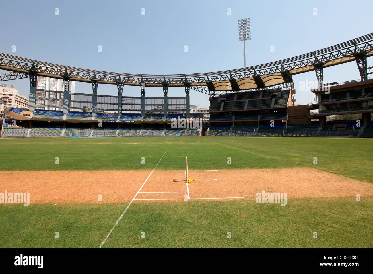 Wankhede Stadium, Cricket-Stadion, leeres Stadion, Bombay, Mumbai, Maharashtra, Indien, Asien, Asien, Indien Stockfoto