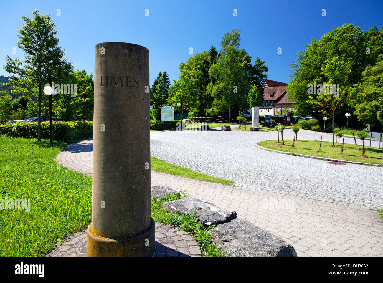 Deutschland, Baden-Württemberg, Lorch, obere germanischen Limes UNESCO World Heritage Site, Markierung 1 bis 6 Jh. Stockfoto