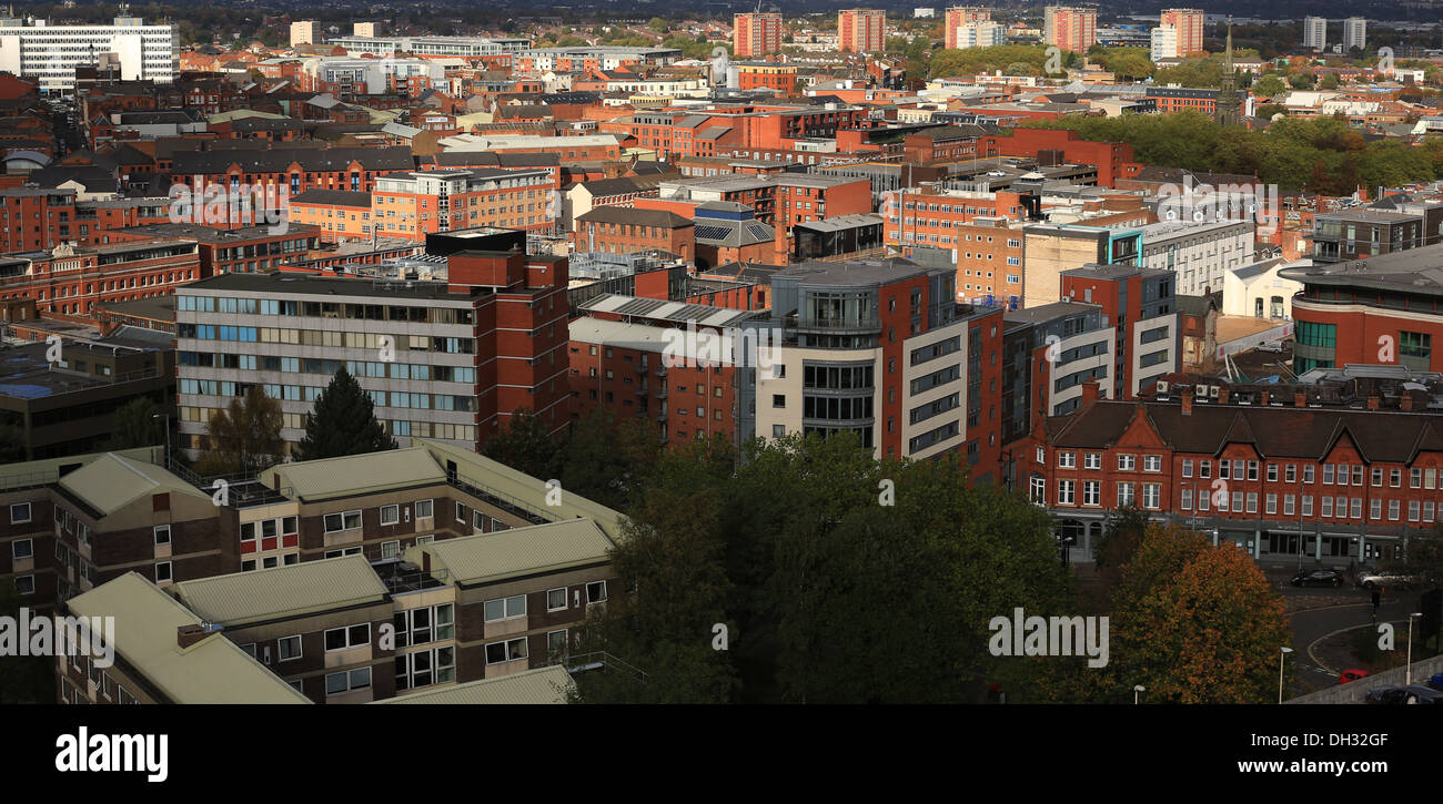 Birmingham Stadtzentrum Gehäuse einschließlich Wohnungen, Häuser und andere Immobilien Stockfoto
