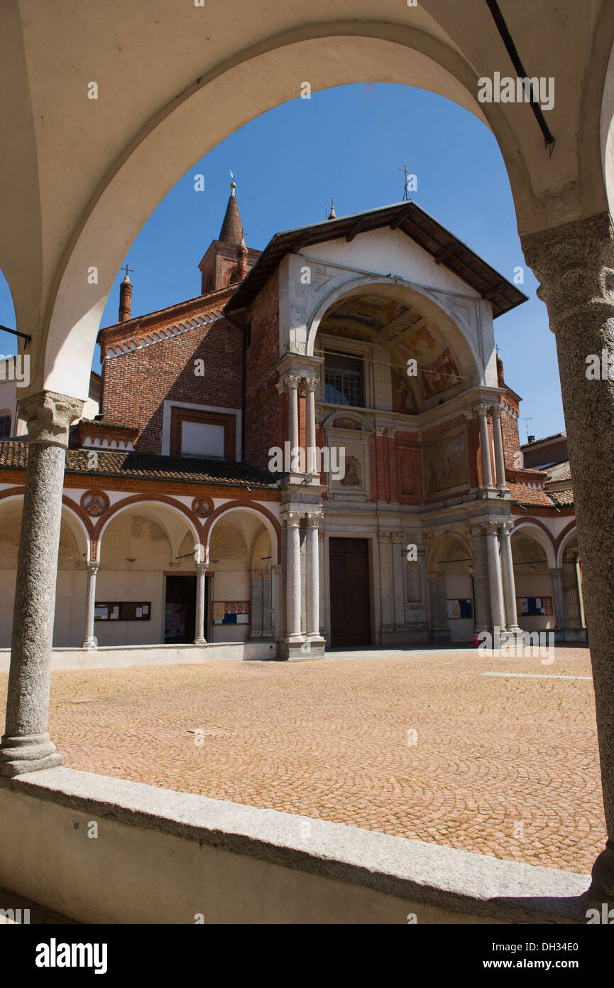 Abbiategrasso, Bramante, katholisch, Kirche, Tag, Europa, Italien, gotische Lombard, Lombardei, niemand outdoors, Santa Maria Nuova Stockfoto