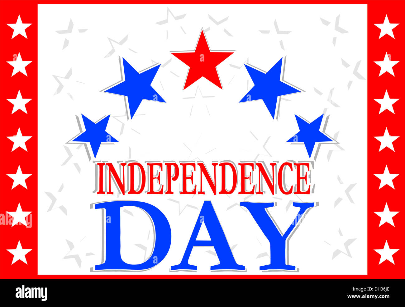 Independence Day-Design Stockfoto