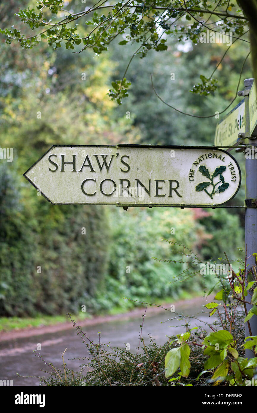 Shaws Ecke war der Hauptwohnsitz des renommierten irischen Dramatikers Shaw Stockfoto