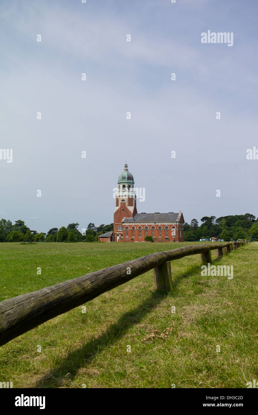 Royal Victoria Landschaftspark Krankenhaus Kapelle am Netley Southampton alles, was übrig bleibt stehen im military Hospital Stockfoto