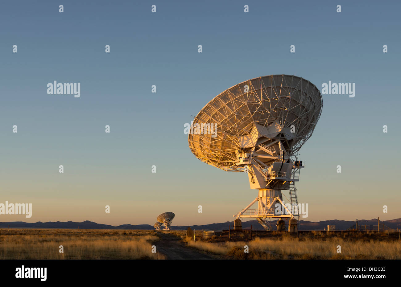 Antennen des Very Large Array, einer der weltweit führenden astronomischen Radio Observatorien, in der Nähe von Socorro, New Mexico, USA. Stockfoto