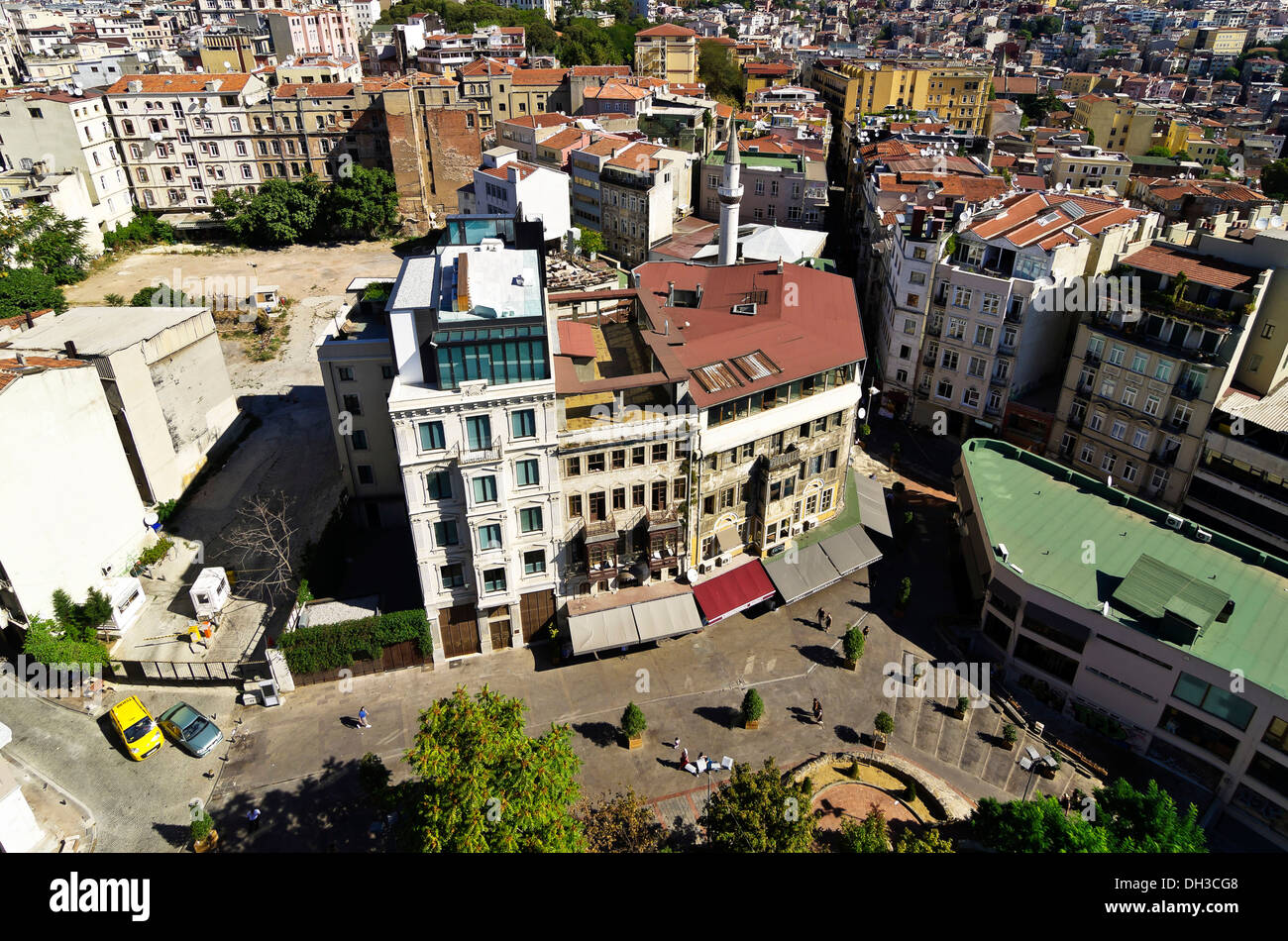 Blick vom Galata-Turm auf die Stadt, Istanbul, Türkei, Naher Osten Stockfoto