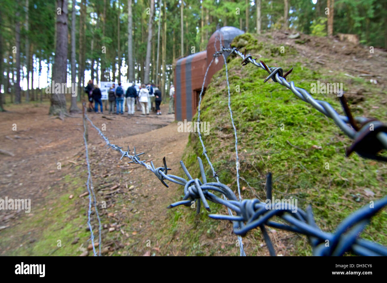 Militärische Festung Bunker in der Tschechischen Republik Stockfoto