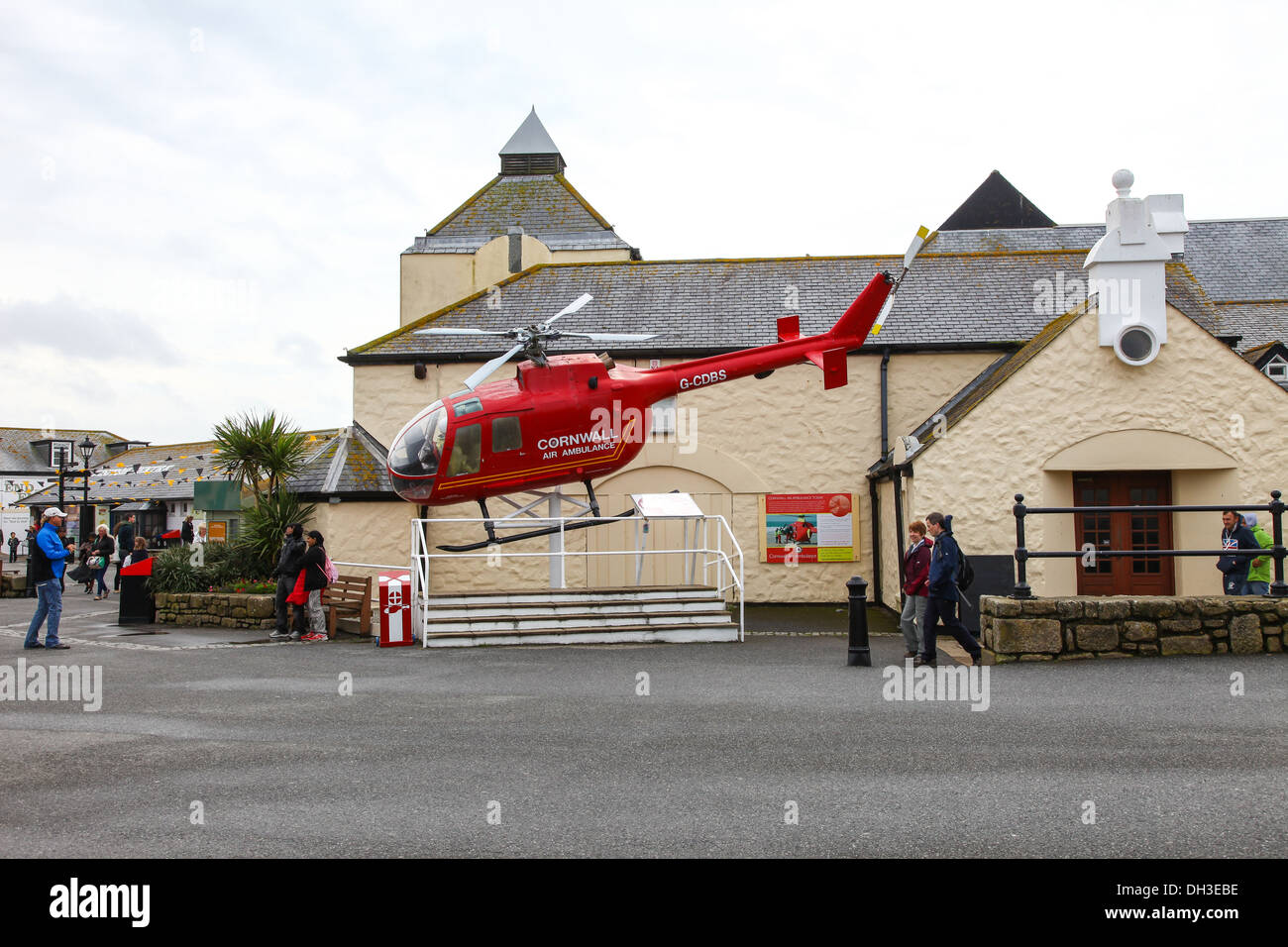 Die Cornwall Air Ambulance Endland touristische Attraktion Freizeitpark Cornwall England UK Stockfoto