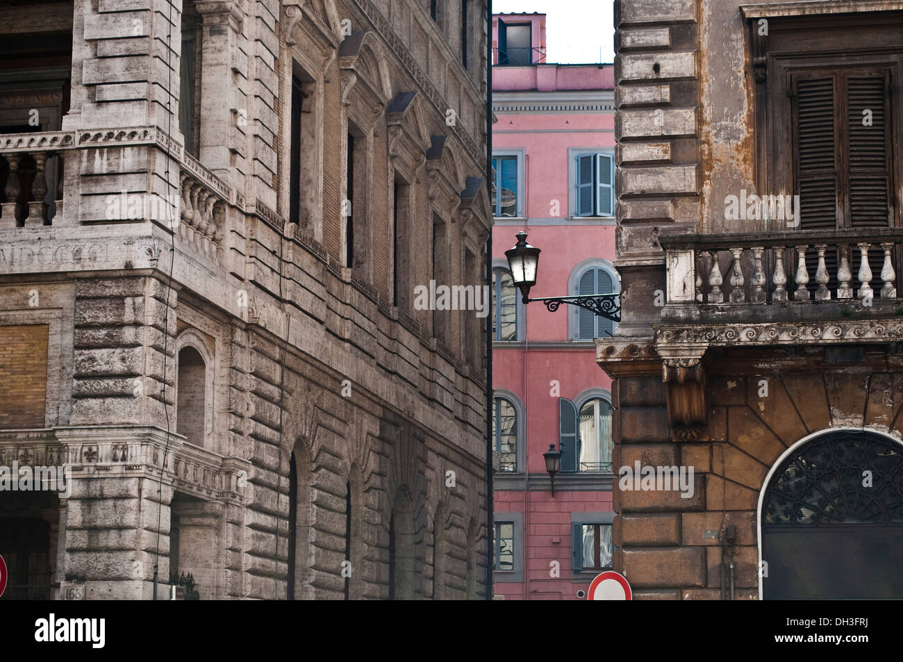 Atmosphärischen Straße in zentral-Rom, Italien Stockfoto