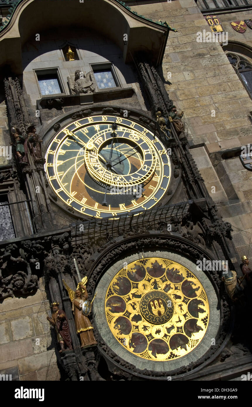 Die Prager astronomische Uhr Stockfoto