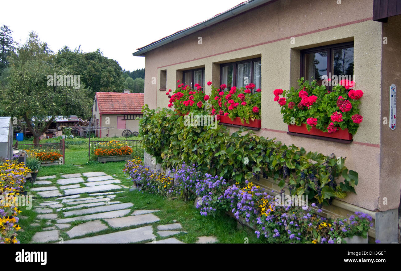Ferienhaus Haus in der Tschechischen Republik Stockfoto
