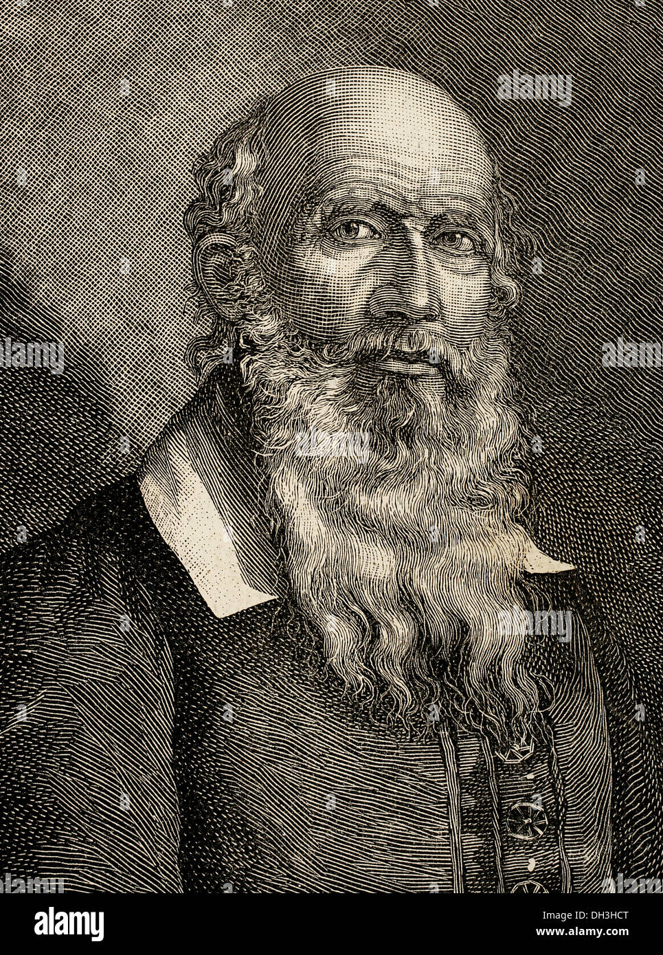Friedrich Ludwig Jahn (1778-1852). Deutscher Pädagoge. Porträt. Gravur. Stockfoto