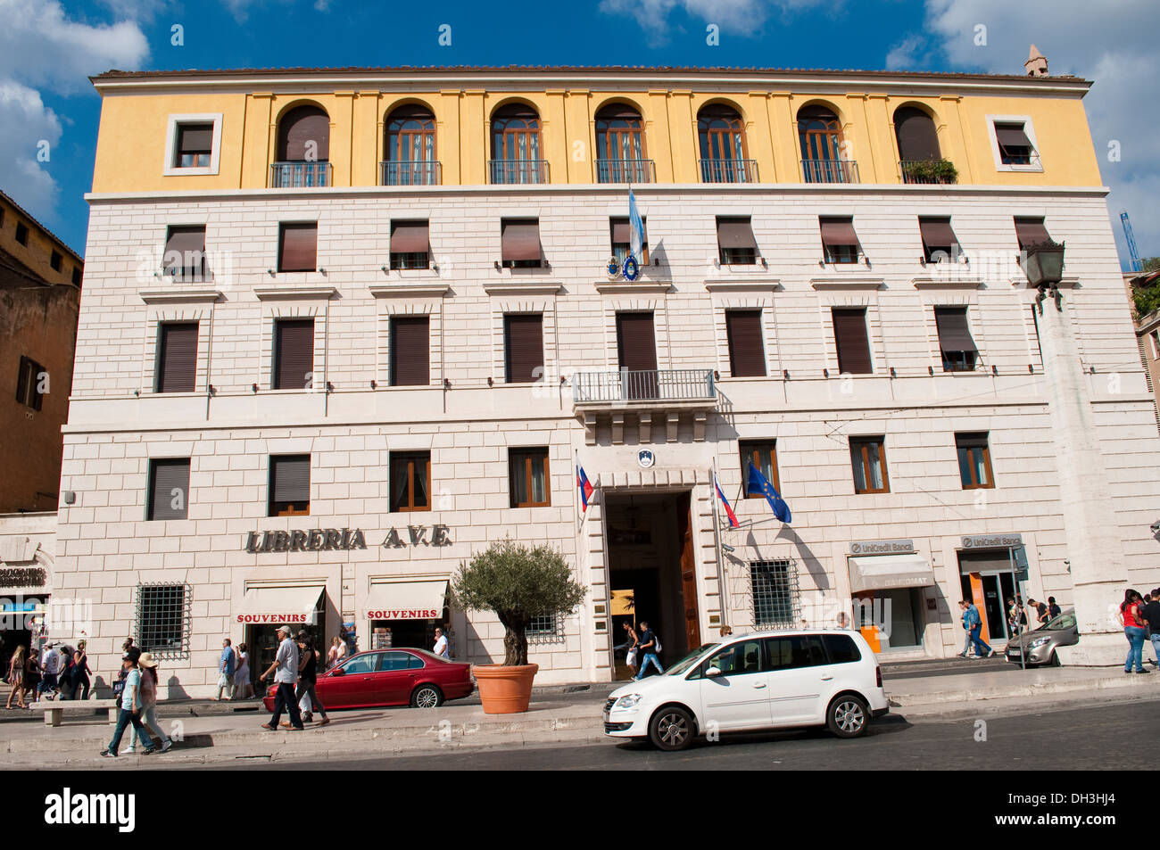 Argentinische Botschaft auf Via della Conciliazione, Rom, Italien Stockfoto