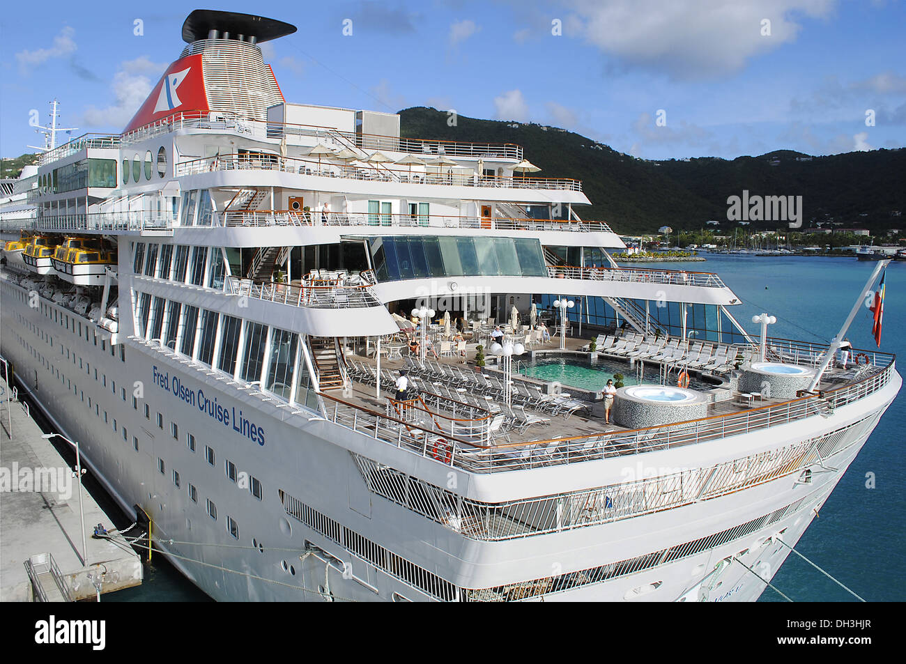 Fred Olsen Cruise Lines in Tortola Stockfoto