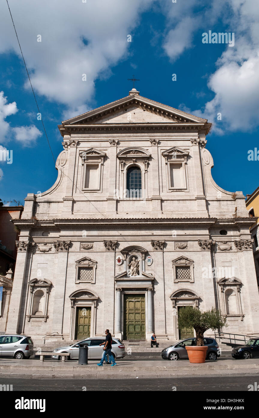 Santa Maria in Traspontina Kirche auf Via della Conciliazione, Rom, Italien Stockfoto