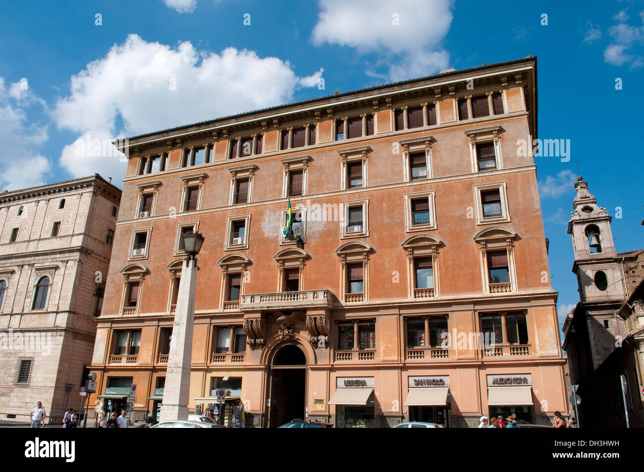 Historische Gebäude, in Librerie San Paolo auf Via della Conciliazione, Rom, Italien Stockfoto
