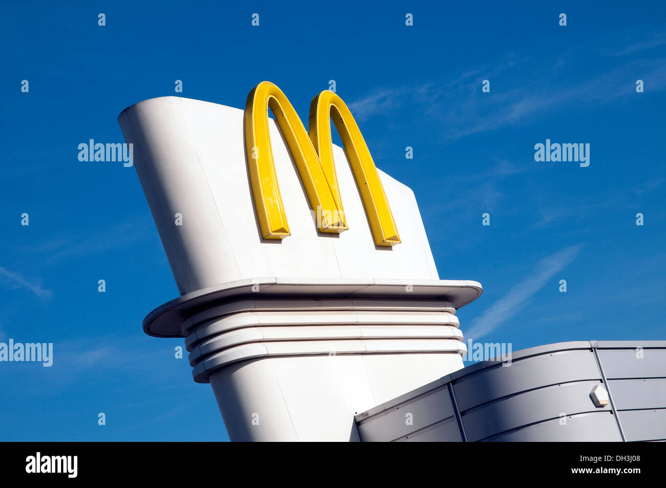 McDonalds Restaurant Schild, Ipswich, Suffolk, england Stockfoto