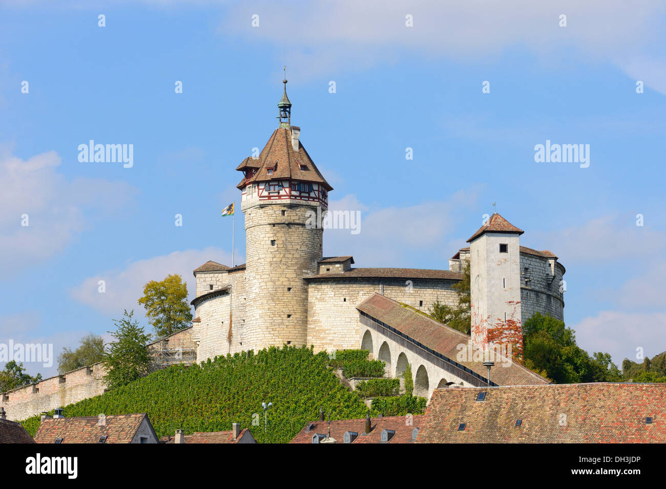 Festung Munot, Altstadt Schaffhausen, Schaffhausen, Kanton Schaffhausen, Schweiz Stockfoto