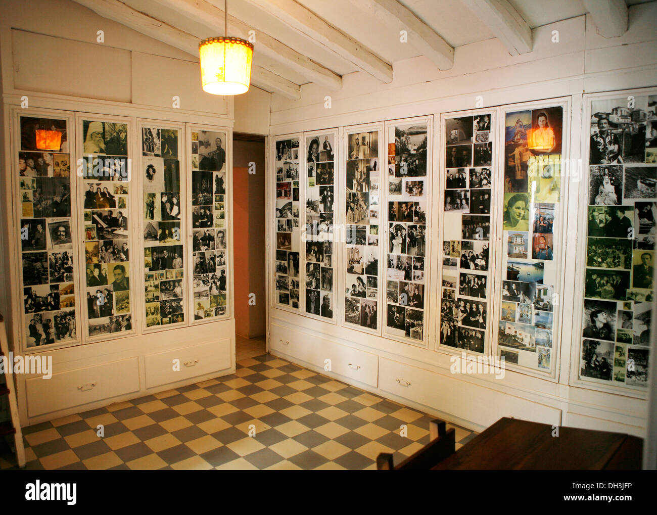 Foto - Zimmer in der Villa Salvador Dali in Portlligat, Katalonien, Spanien, Europa Stockfoto