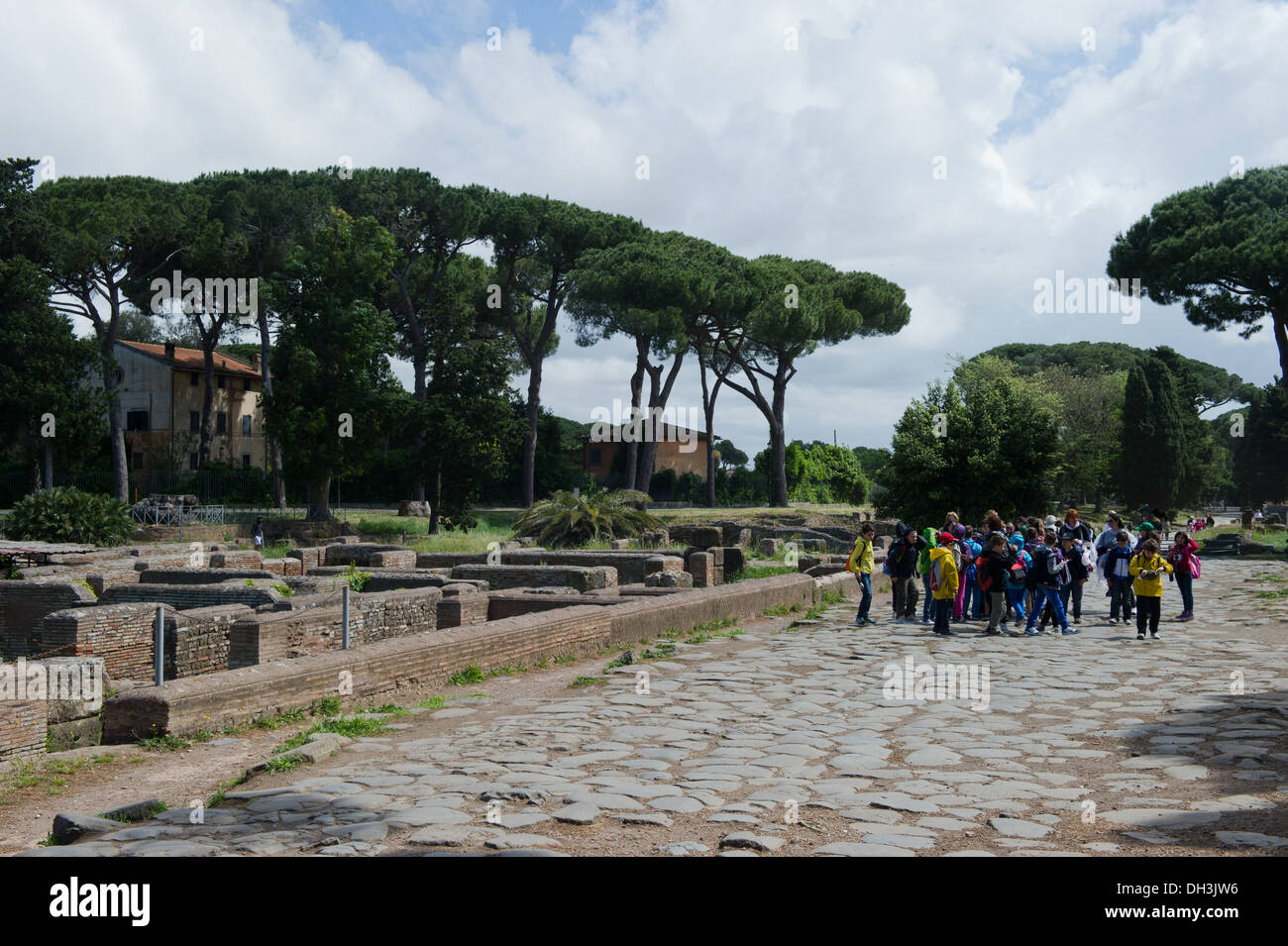 Antike, archäologische, Europa, Italien, Latium, Lazio Rom, Ostia Antica, outdoor, Rom, Tag, Reisen Stockfoto