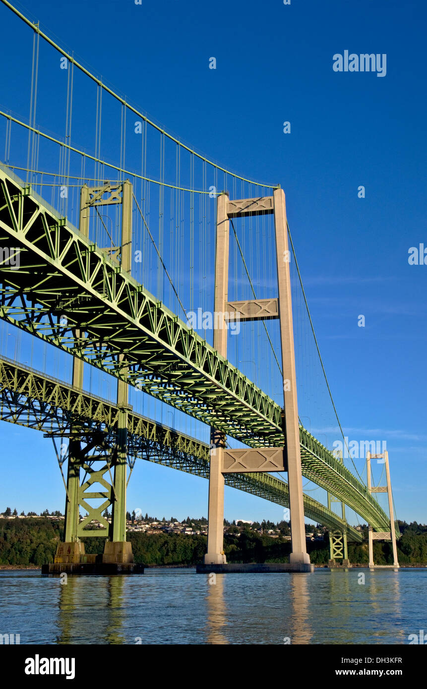 Narrows Bridge im US-Bundesstaat Washington Tacoma Puget Sound Stockfoto