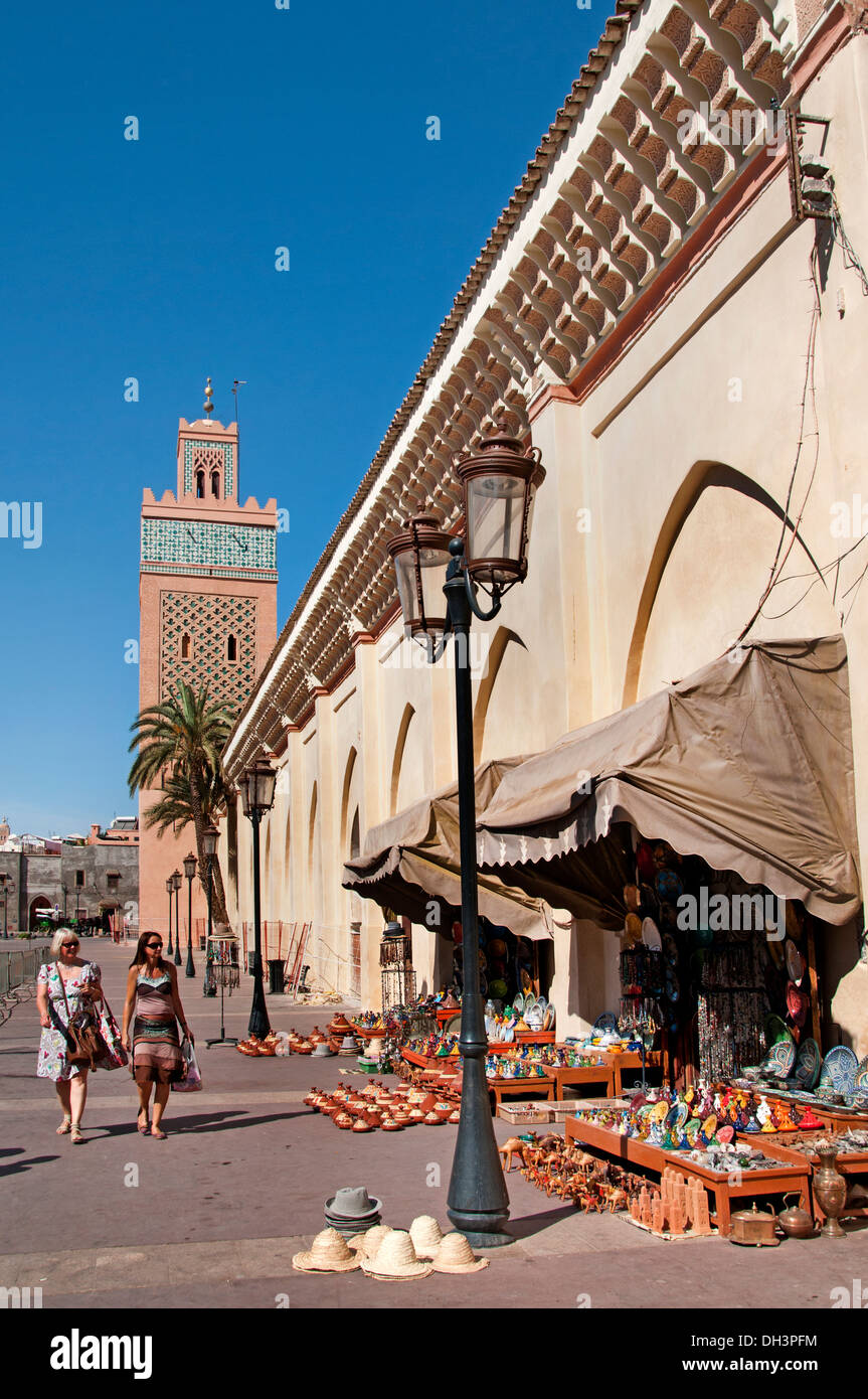 Moschee De La Kasbah Marrakesch Marokko Stockfoto