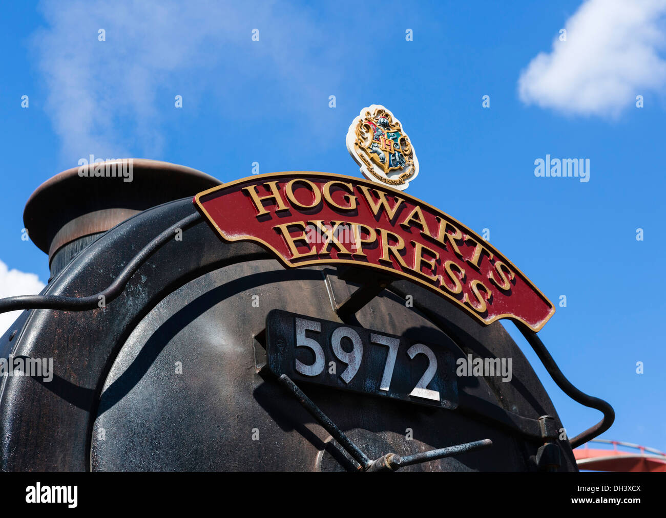 Hogwarts Express Zug in die Zauberwelt von Harry Potter, Islands of Adventure, Universal Orlando Resort, Orlando, Florida, USA Stockfoto
